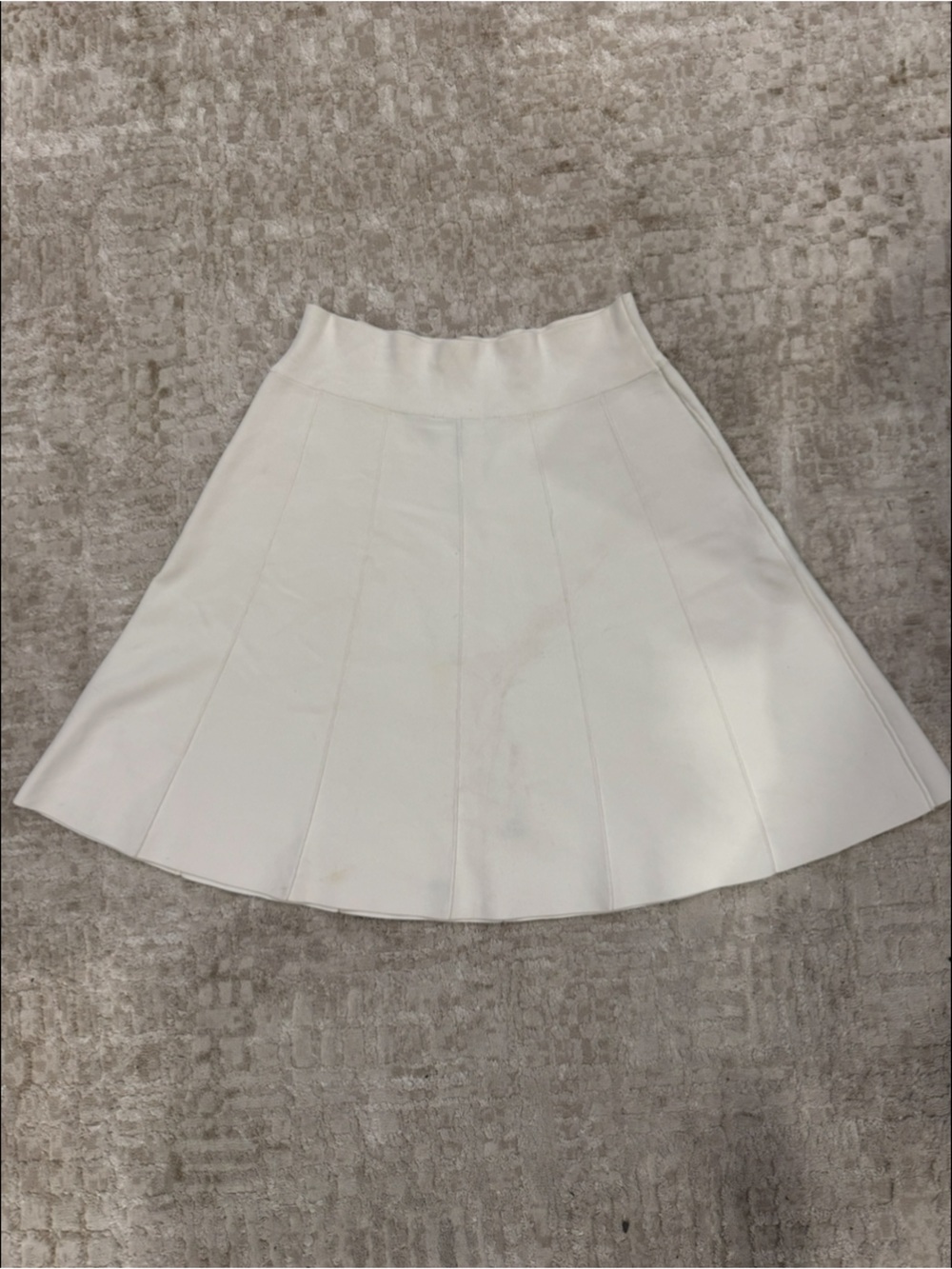 BCBGMaxAzria Cream Circle Skirt